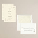 "Bows" - Engagement Party Invitations in Cream by Baumbirdy - Assembled