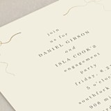 "Bows" - Engagement Party Invitations in Cream by Baumbirdy - Detail