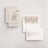 "Sparkling Champagne Tower" - Engagement Party Invitations in Petal by Jackie Crawford - Assembled