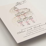 "Sparkling Champagne Tower" - Engagement Party Invitations in Petal by Jackie Crawford - Detail