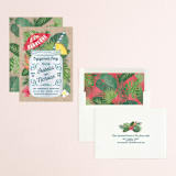 "Tropical Celebration" - Engagement Party Invitations in Kraft by Paper Sun Studio - Assembled