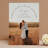 "Photogenic" - Engagement Party Invitations in Granite by Corinne Malesic - Front