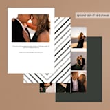 "Photogenic" - Engagement Party Invitations in Granite by Corinne Malesic - Back of Card Options