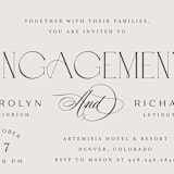 "nocturne" - Engagement Party Invitations in Tan by chocomocacino - Detail