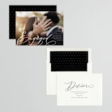 "Engaged" - Engagement Party Invitations in Snow by Lori Wemple - Assembled