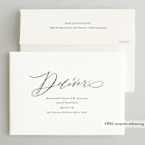 "Engaged" - Engagement Party Invitations in Snow by Lori Wemple - FREE Recipient Addressing