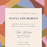 "Colorful Moment" - Engagement Party Invitations in Pop by Pati Cascino - Detail