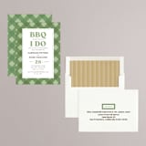 "BBQ before I Do" - Engagement Party Invitations in Grass by Robert and Stella - Assembled