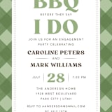 "BBQ before I Do" - Engagement Party Invitations in Grass by Robert and Stella - Detail