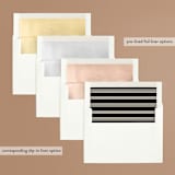 "Mr. & Mrs." - Engagement Party Invitations in Buttercream by Robert and Stella - Envelope Liner Options