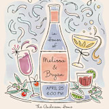 "Shindig" - Engagement Party Invitations in Champagne by Paper Sun Studio - Detail
