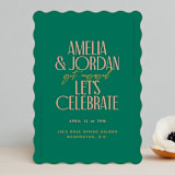 "Bright" - Engagement Party Invitations in Parrot by Owl and Toad - Front