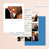 "News" - Engagement Party Invitations in Cerulean by Kristie Kern - Back of Card Options