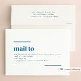 "News" - Engagement Party Invitations in Cerulean by Kristie Kern - FREE Recipient Addressing