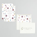 "Petals" - Engagement Party Invitations in Lily by Christy Hy Lee - Assembled
