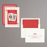 "Lucky in Love" - Engagement Party Invitations in Hearts by Paper Sun Studio - Assembled