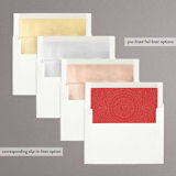 "Lucky in Love" - Engagement Party Invitations in Hearts by Paper Sun Studio - Envelope Liner Options