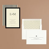 "Classic Initials" - Engagement Party Invitations in Midnight by mo kelley - Assembled
