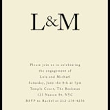 "Classic Initials" - Engagement Party Invitations in Midnight by mo kelley - Detail