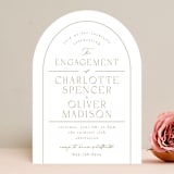 "Poet" - Engagement Party Invitations in Cognac by Kristie Kern - Front