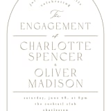 "Poet" - Engagement Party Invitations in Cognac by Kristie Kern - Detail
