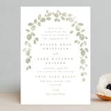 "Garden Gate" - Engagement Party Invitations in Leaf by Kristie Kern - Front