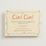 "Cin cin" - Engagement Party Invitations in Verona by Stephanie Heinrich Godbout - Front