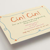 "Cin cin" - Engagement Party Invitations in Verona by Stephanie Heinrich Godbout - Detail