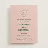 "Crazy Little Thing Called Love" - Engagement Party Invitations in Avocado by Helena Vitto - Front