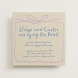 "Pastel Bow" - Engagement Party Invitations in Lilac by Stephanie Heinrich Godbout - Front