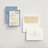 "Coastal Drift" - Engagement Party Invitations in Caribbean Citrus by Pixel and Hank - Assembled