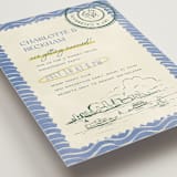 "Coastal Drift" - Engagement Party Invitations in Caribbean Citrus by Pixel and Hank - Detail