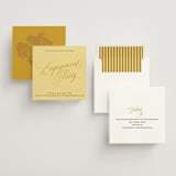 "Bloom" - Engagement Party Invitations in Island Citrus by Morgan Kendall - Assembled