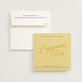 "Bloom" - Engagement Party Invitations in Island Citrus by Morgan Kendall - Invitation with Envelope