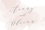 "Modern Brilliance" - Engagement Party Favor Stickers in Blush by Kristie Kern - In Use
