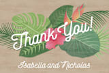 "Tropical Celebration" - Engagement Party Favor Stickers in Kraft by Paper Sun Studio - In Use