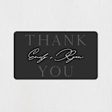 "Photogenic" - Engagement Party Favor Stickers in Granite by Corinne Malesic - Front