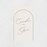 "Golden Ring" - Engagement Party Favor Stickers in Champagne by Nicoletta Savod - Front