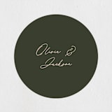 "Entwined" - Engagement Party Favor Stickers in Forest by Owl and Toad - Front