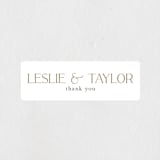 "Gilded Frame" - Engagement Party Favor Stickers in Chiffon by Cass Loh - Front
