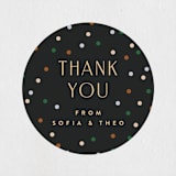 "let's toast" - Engagement Party Favor Stickers in Midnight by Ellen Schlegelmilch - Front