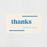 "News" - Engagement Party Favor Stickers in Cerulean by Kristie Kern - Front