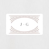 "Glam" - Engagement Party Favor Stickers in Pearl by Summer Winkelman - Front