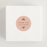 "cheers to a happy couple" - Engagement Party Favor Stickers in Creme by Anastasia Makarova - In Use