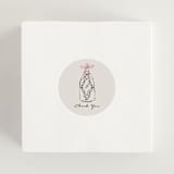 "Sparkling Champagne Tower" - Engagement Party Favor Stickers in Petal by Jackie Crawford - In Use