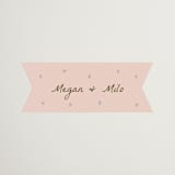 "Cup of Love" - Engagement Party Favor Stickers in Petal by Ani Somi - Front
