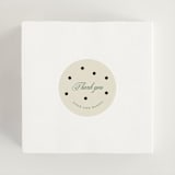 "Polka dot" - Engagement Party Favor Stickers in Off White by Studio Suku - In Use
