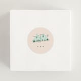 "Apres Yes" - Engagement Party Favor Stickers in Alpine by Vera Lim - In Use