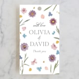 "Petals" - Wedding Favor Tags in Lily by Christy Hy Lee - Front