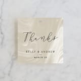 "purest" - Wedding Favor Tags in Silk by carla san roman - Front